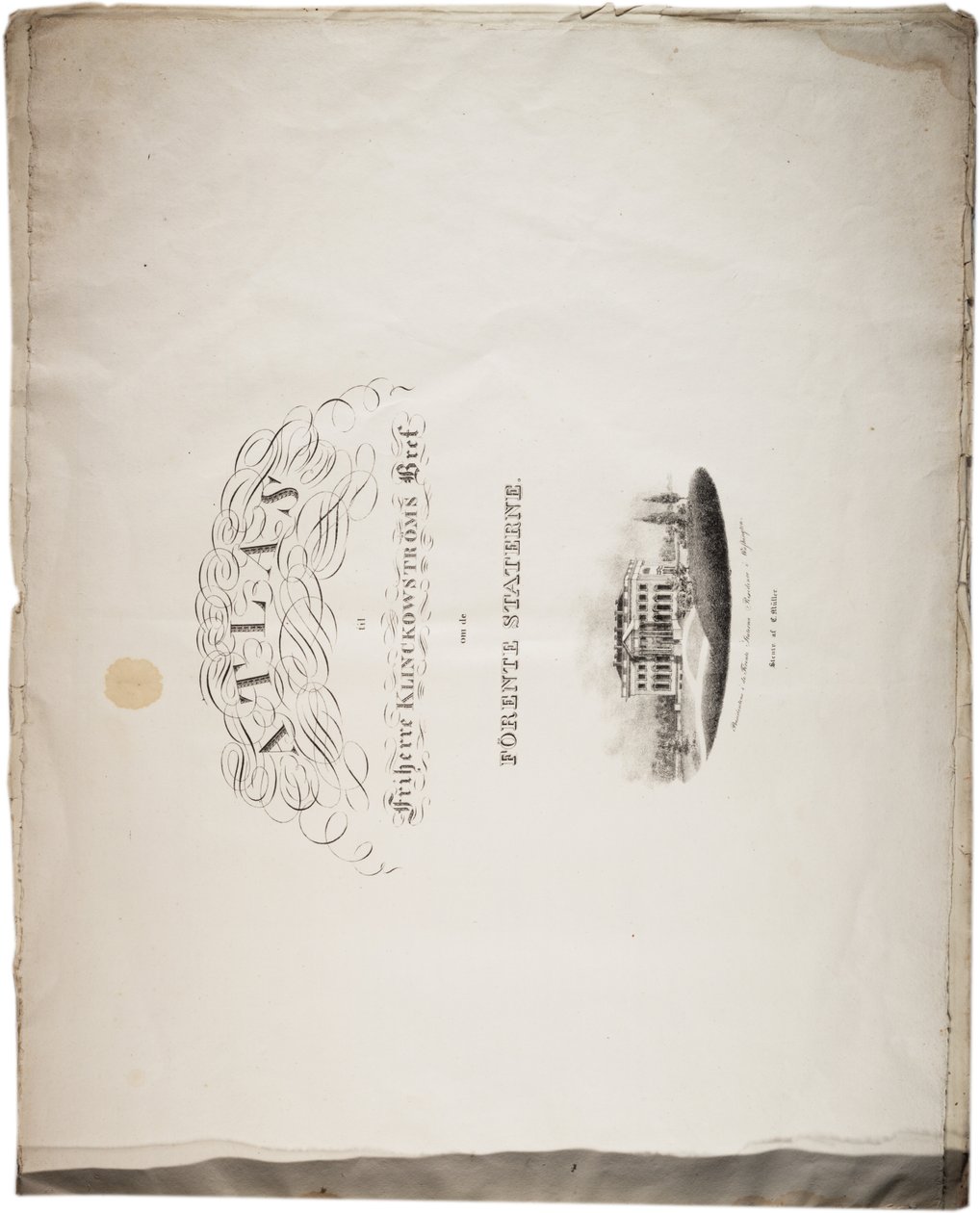 Atlas dos Estados Unidos, 1824 de Axel Leonhard Klinckowström