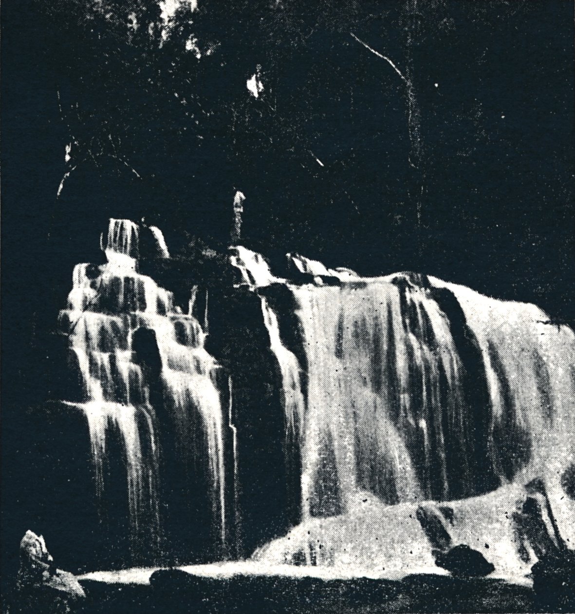 Cachoeira no Rio Dourado Lencoes, 1895 de Axel Frick