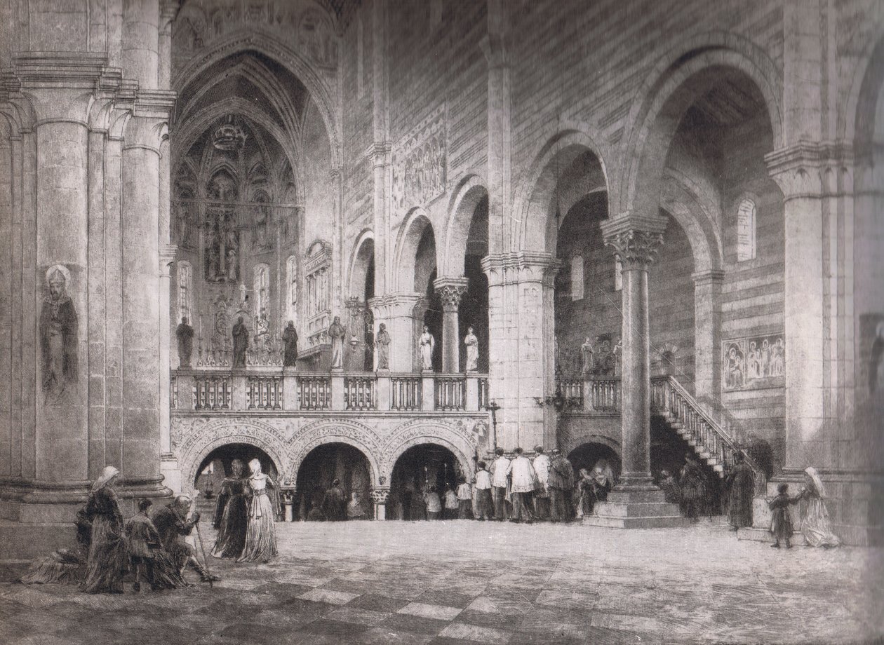 A igreja de San Zeno, Bibbys Annual, 1916-1917 de Axel Haig