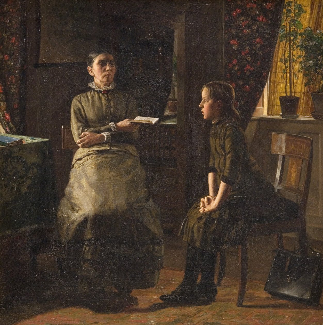 Professora e aluno de Axel Helsted
