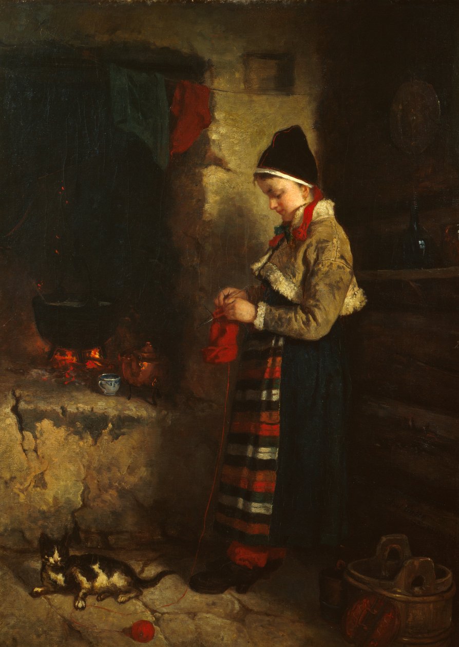 Malha de rapariga de Axel Hjalmar Ender