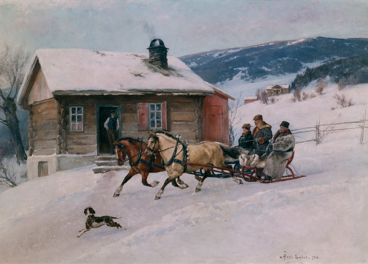 Passeio de trenó de Axel Hjalmar Ender