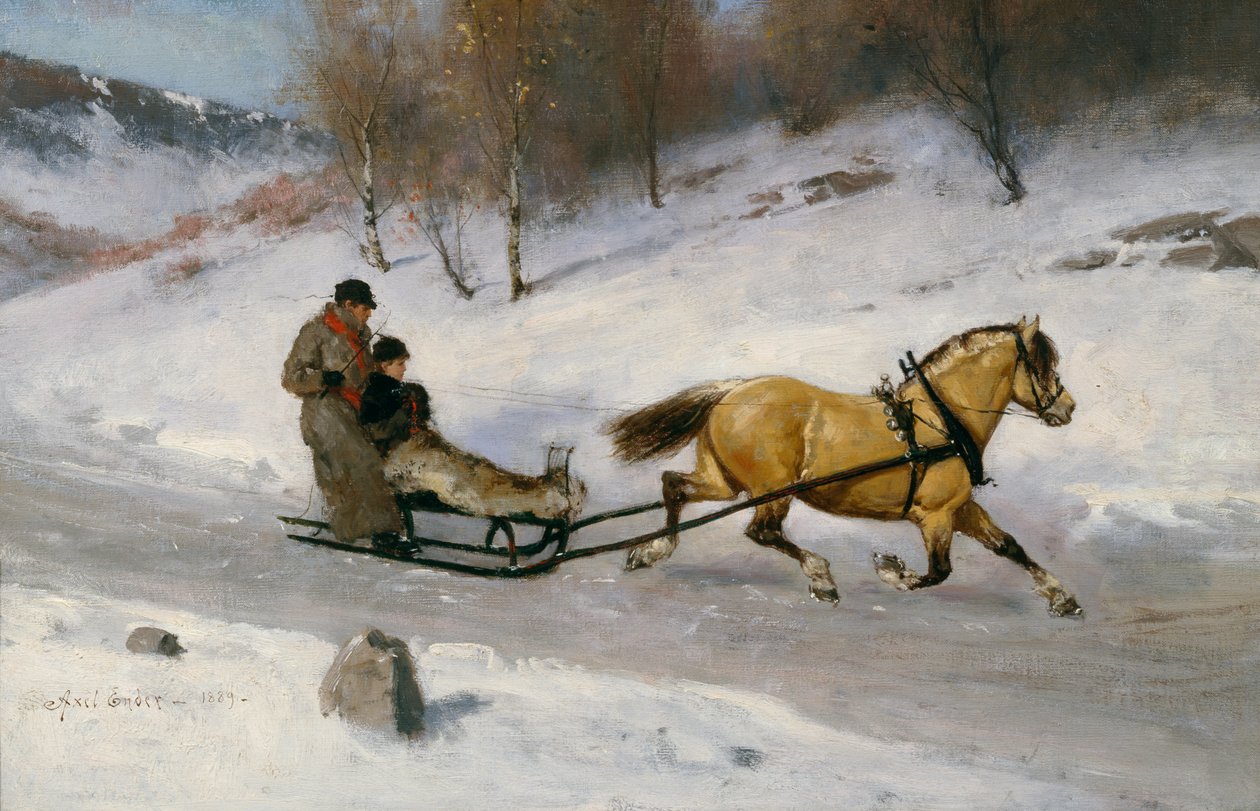 Passeio de trenó de Axel Hjalmar Ender