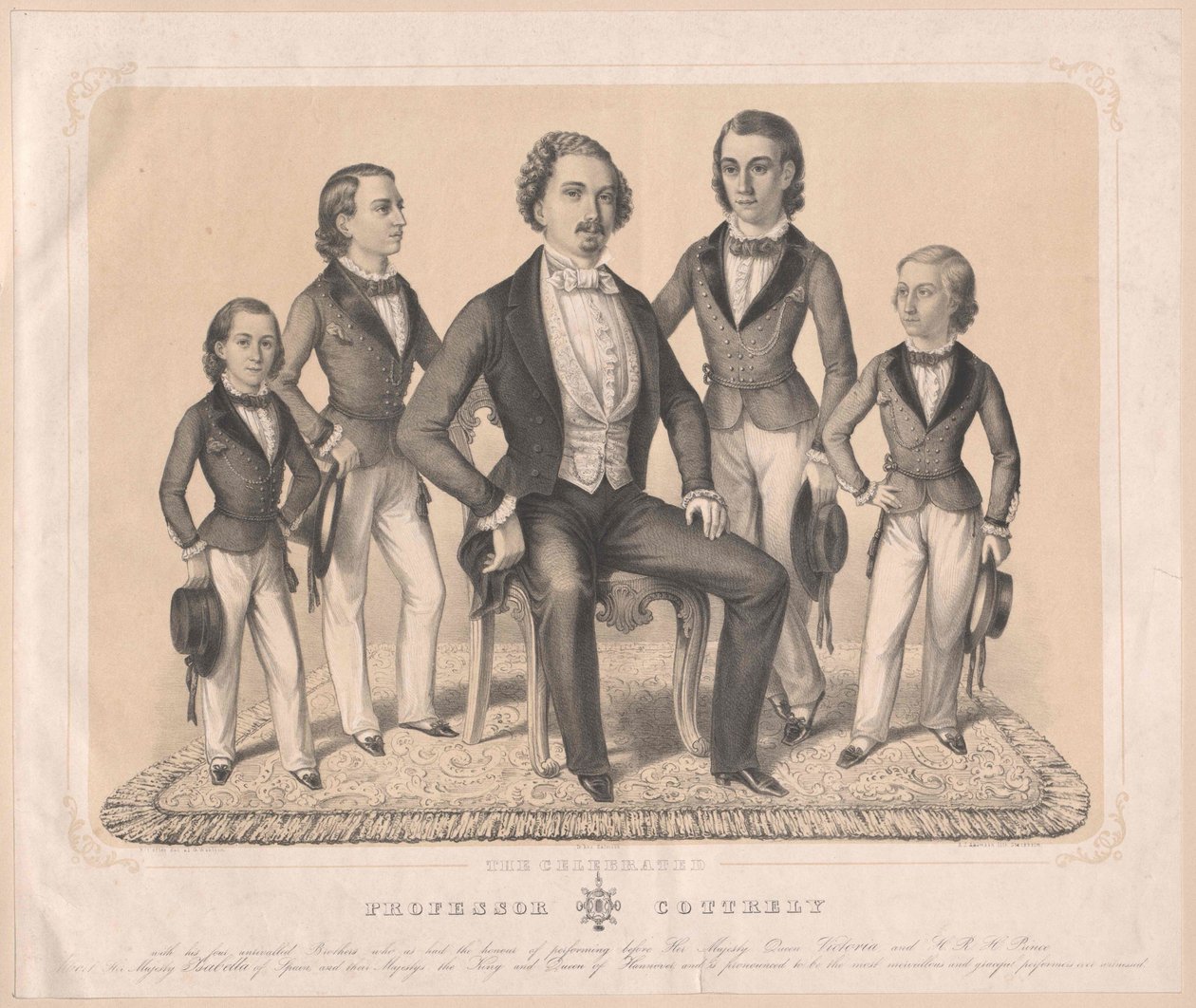 Grupo A família dos artistas Cottrely de Axel Jakob Salmson