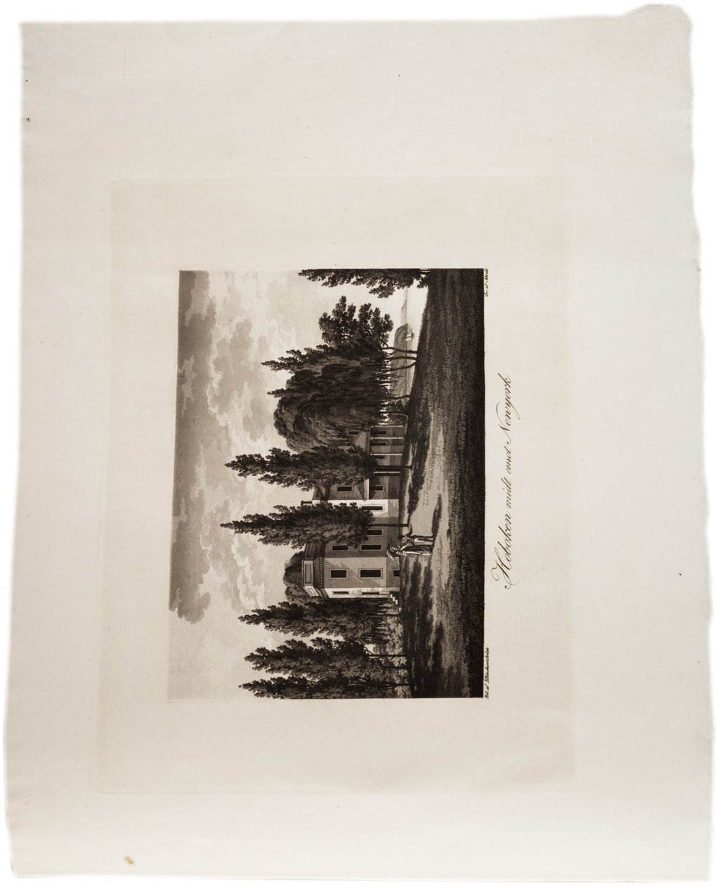 Hoboken em frente a Nova York, de um Atlas dos Estados Unidos, 1824 (aquatint) de Axel Leonhard Klinckowström