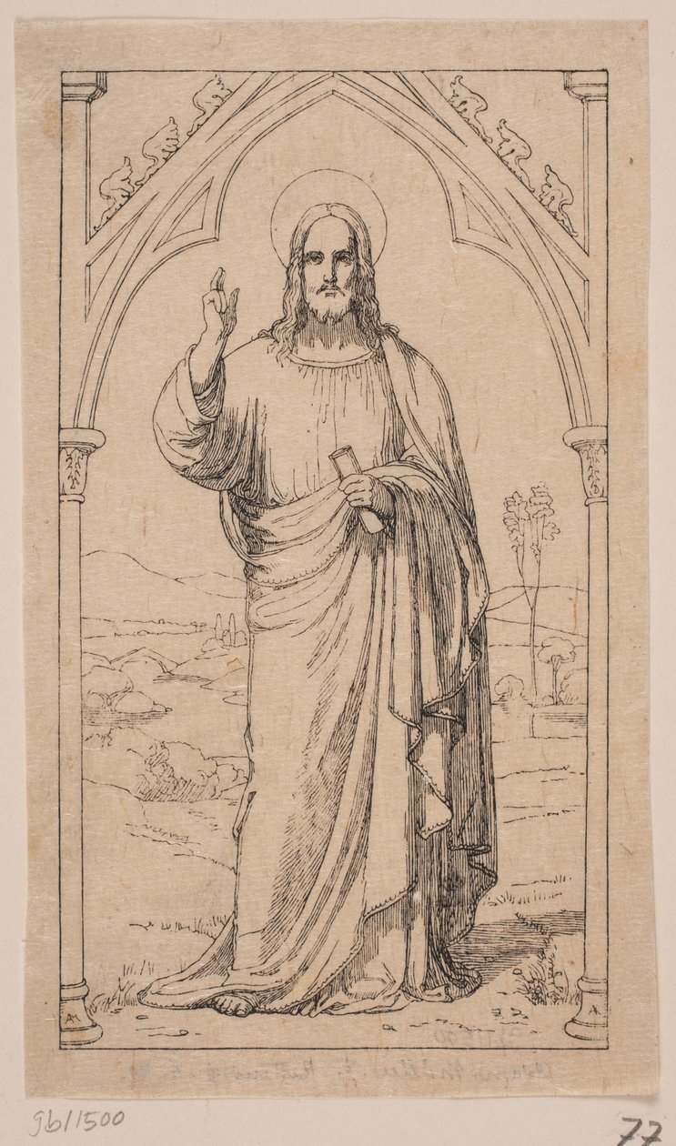 benção de Cristo de Axel Theodor Kittendorff