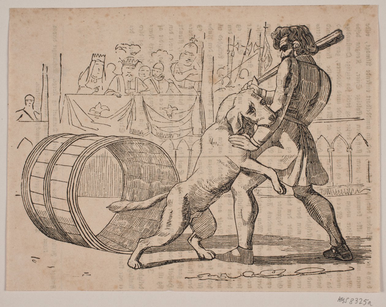 A briga de Macaire com o cachorro de Axel Theodor Kittendorff