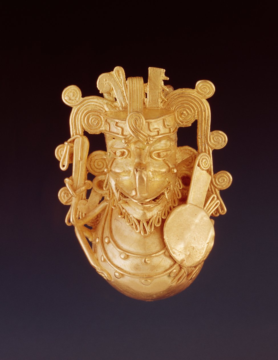 Deus pássaro asteca (ouro) de Aztec