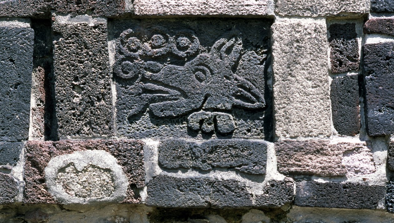 Glifo asteca mostrando o número 4, período pós-clássico de Aztec