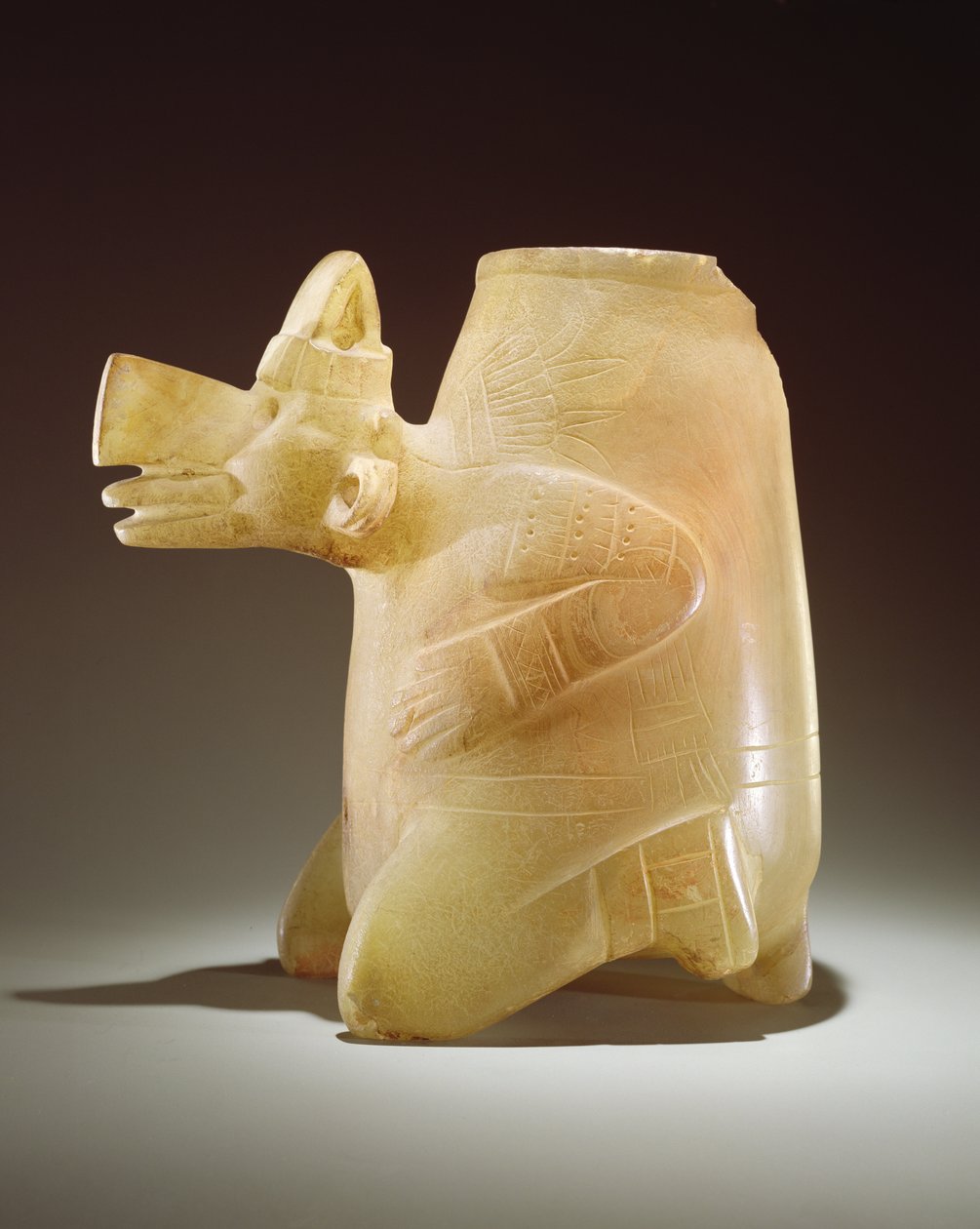 Ehecatl, deus do vento (onyx) de Aztec