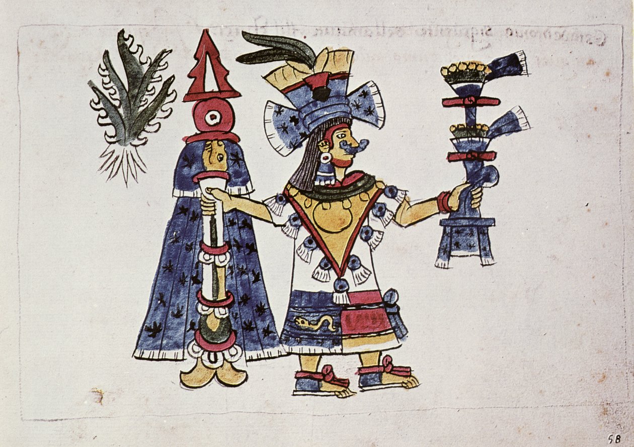 A Deusa Mayahuel, do Codex Magliabechiano de Aztec