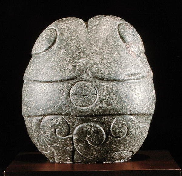 Coração abstrato, Período Pós Clássico tardio (pedra) de Aztec Aztec