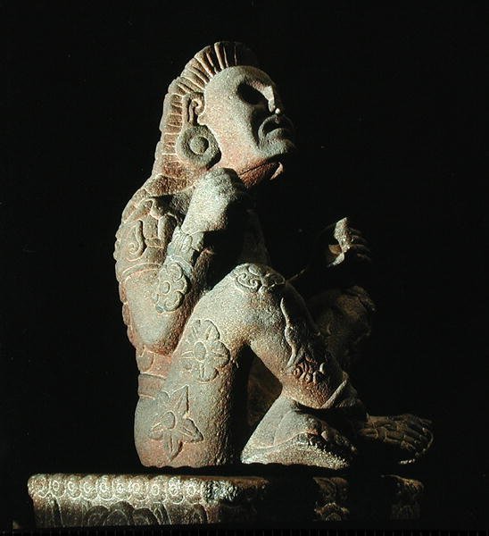 Xochipilli (ver também 207566), Período Pós Clássico Tarde (1300-1521) (pedra) de Aztec Aztec