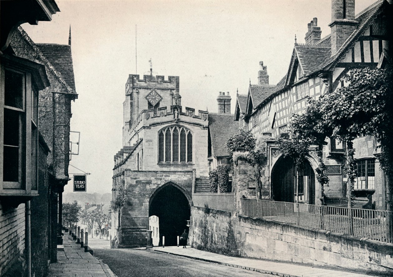 Igreja de St James sobre West Gate, Warwick, Warwickshire, 1929 de BC Clayton
