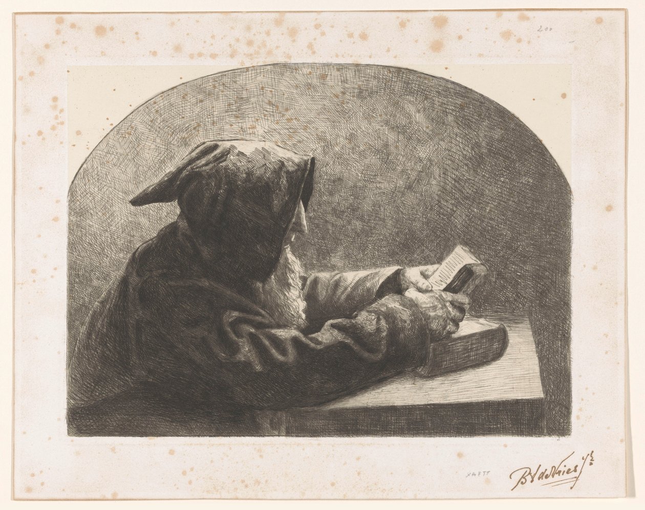 Monge da Leitura de B.J. de Vries jr. (signed by artist)