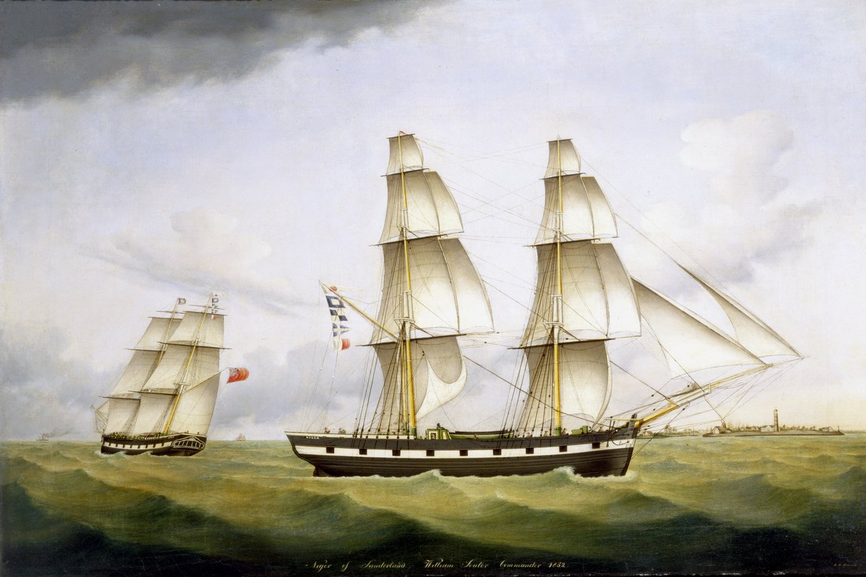 Níger de Sunderland, comandante de William Souter, 1852 de B. H. Hansen