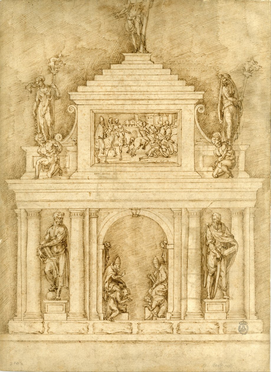 Projeto para as sepulturas de Leão X e Clemente VII de Baccio Bandinelli