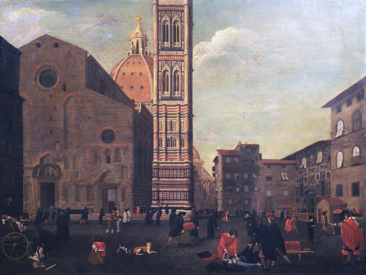 A Praga em Florença em 1630 de Baccio del Bianco