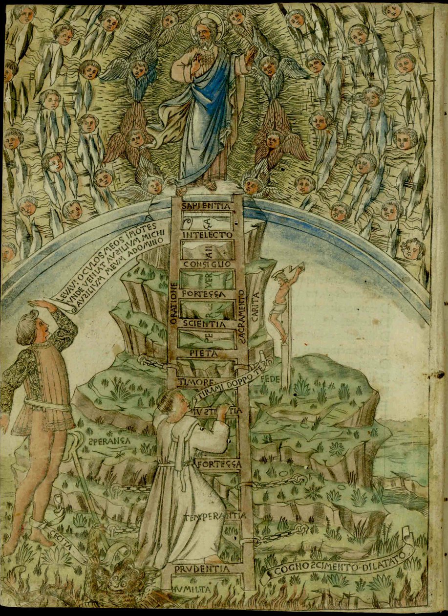 Baldini, Baccio - Escada da Virtude 1477 de Baccio Baldini