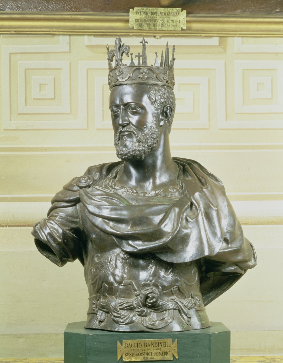 Retrato Busto de Cosimo I de Medici (1519-74) c.1557 (bronze) de Baccio Bandinelli