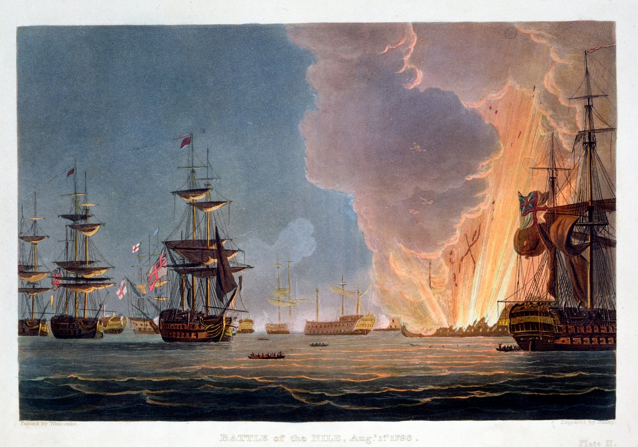 A Batalha do Nilo, 1º de agosto de 1798 1816 de Bailey
