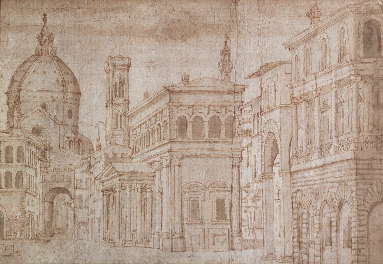 Capriccio Arquitetônico de Baldassare Lanci