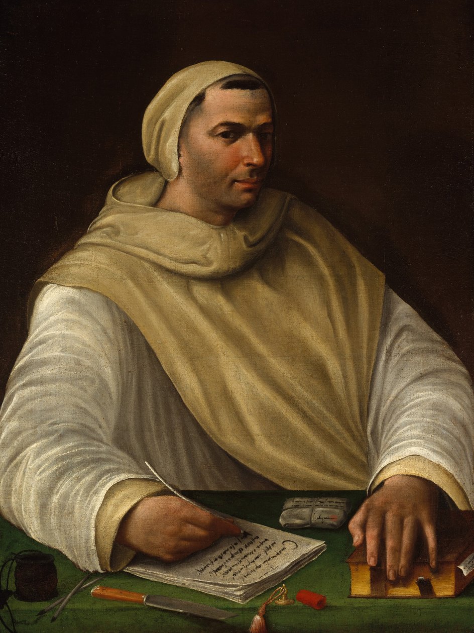 Retrato de um monge olivetano, c.1515 de Baldassarre Peruzzi