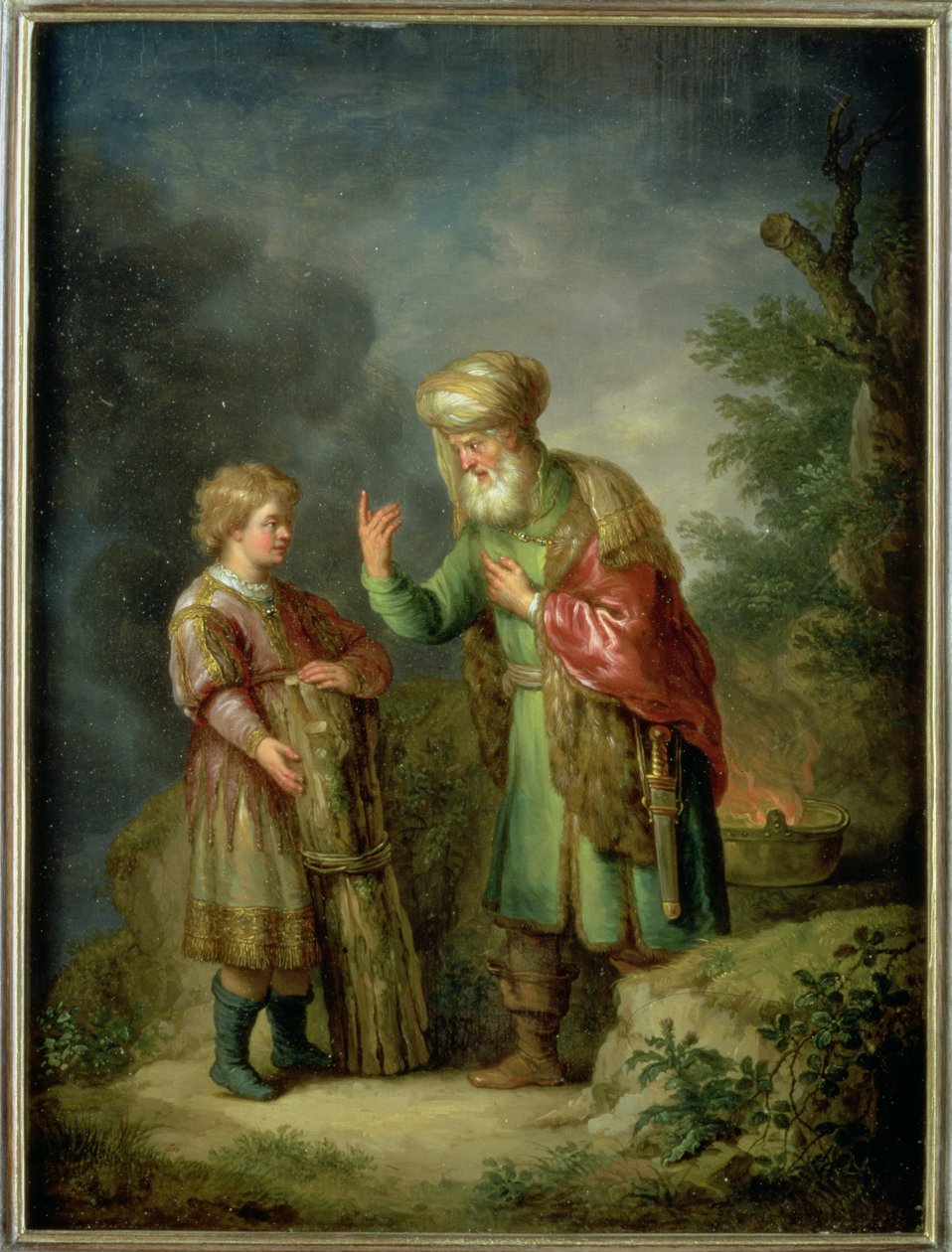 Abraão e Isaque de Balthasar Beschey