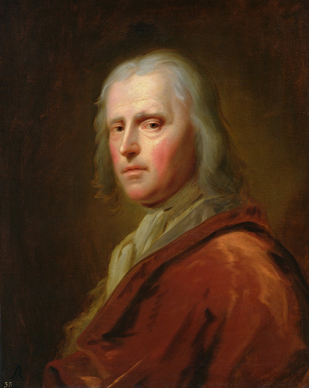 Retrato de um homem de Balthasar Denner