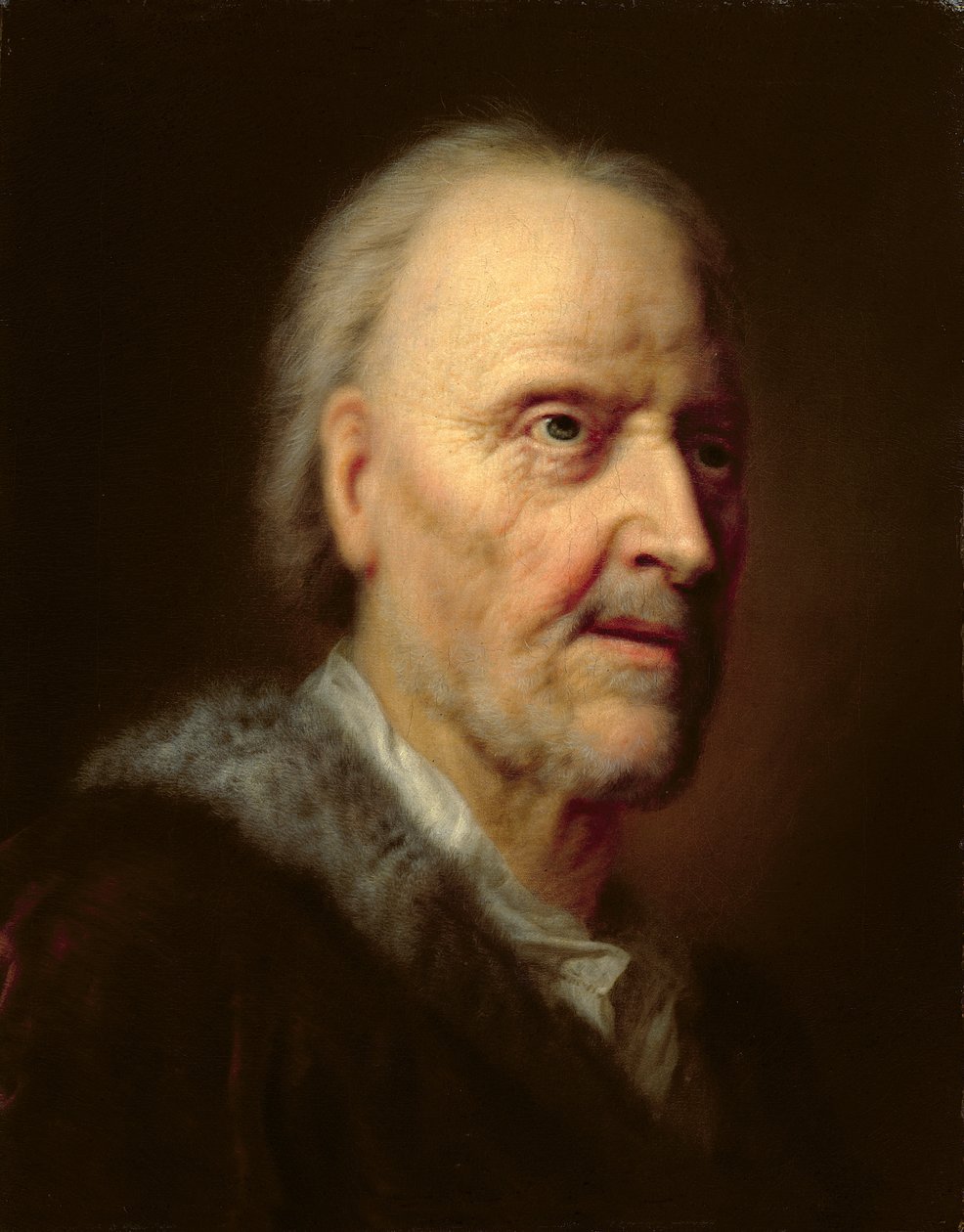 Retrato de um homem velho de Balthasar Denner