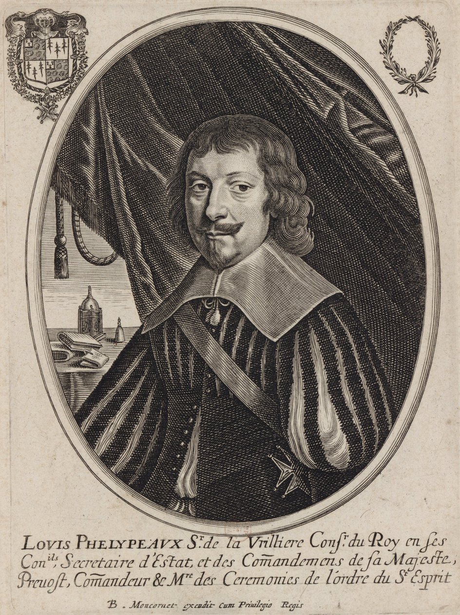 Louis Phélypeaux de La Vrillière, Secretário de Estado da chamada religião reformada de Balthazar Moncornet