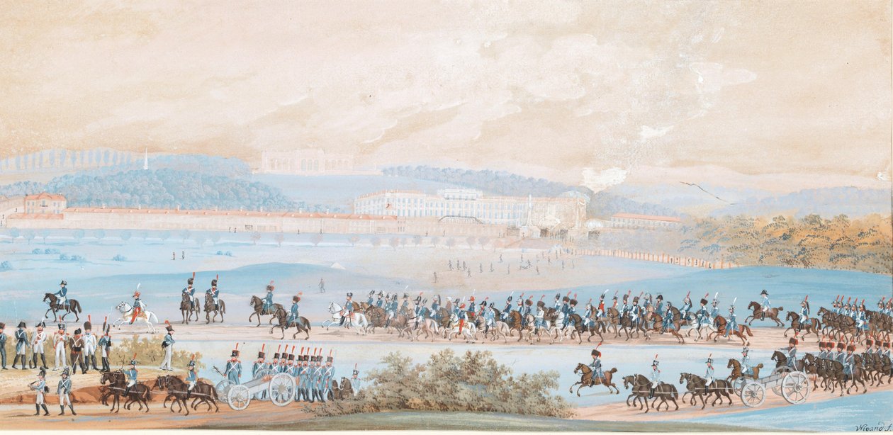A entrada de Napoleão em Schönbrunn de Balthasar Wigand