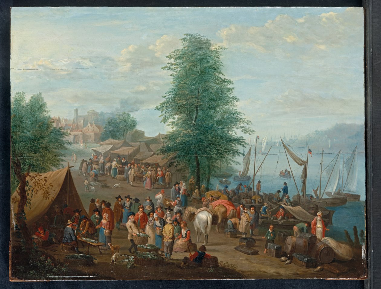 O mercado de peixe de Balthasar Beschey