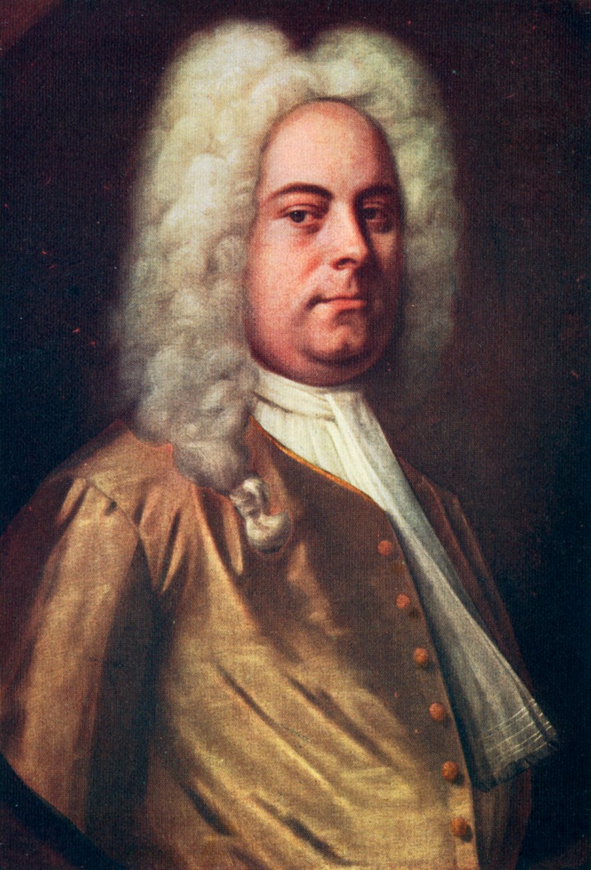 George Frideric Handel, 1685-1759, compositor alemão, década de 1730 de Balthasar Denner