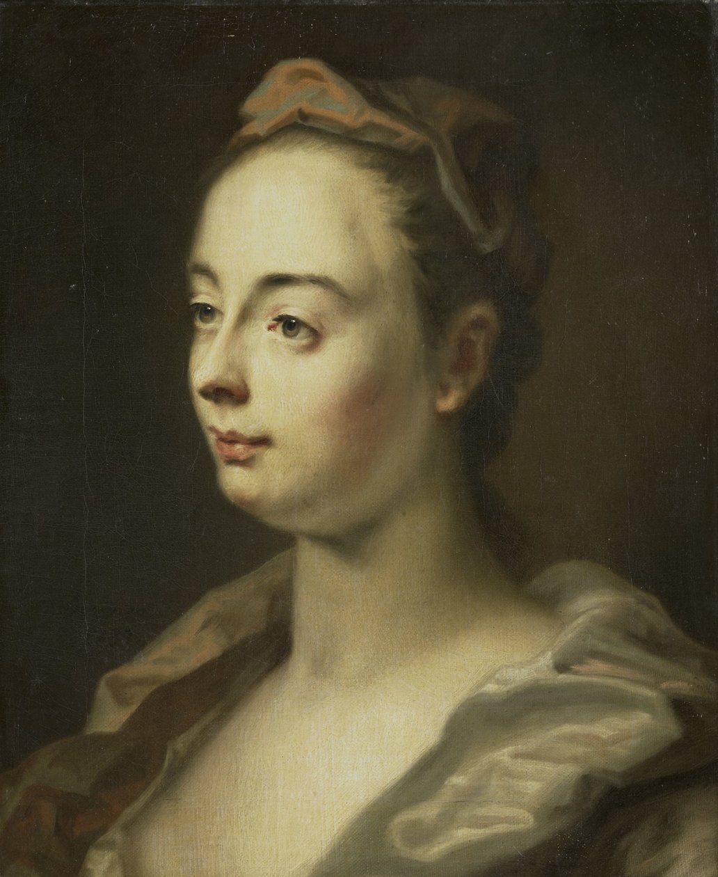 Retrato de uma mulher de Balthasar Denner