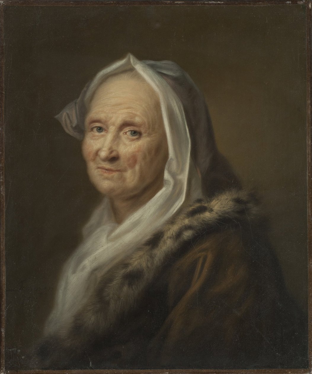 Retrato de uma senhora idosa de Balthasar Denner