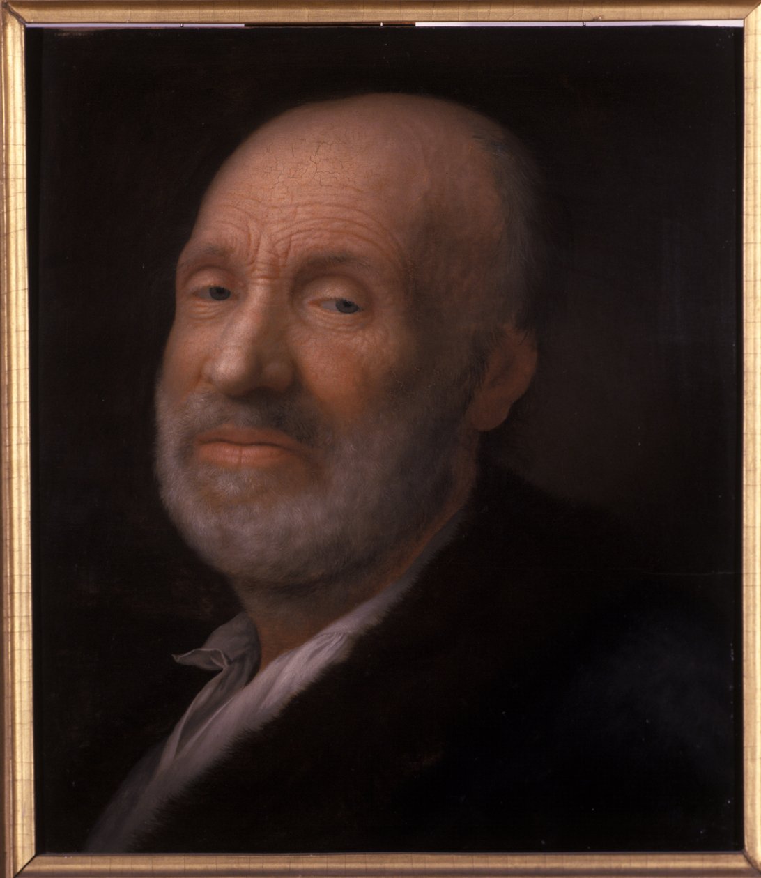 Retrato, de, um, homem velho de Balthasar Denner