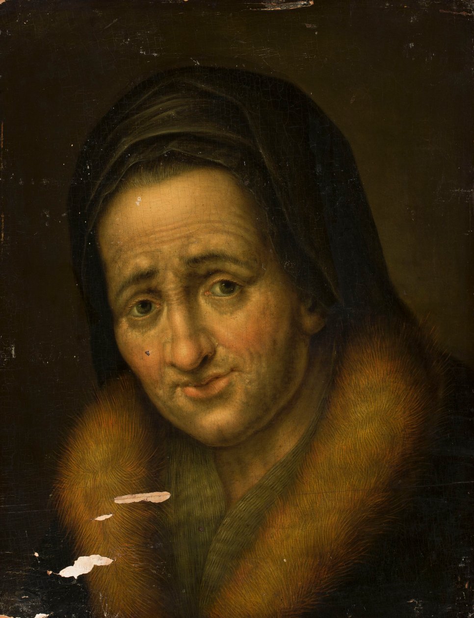 Retrato de uma mulher idosa de Balthasar Denner