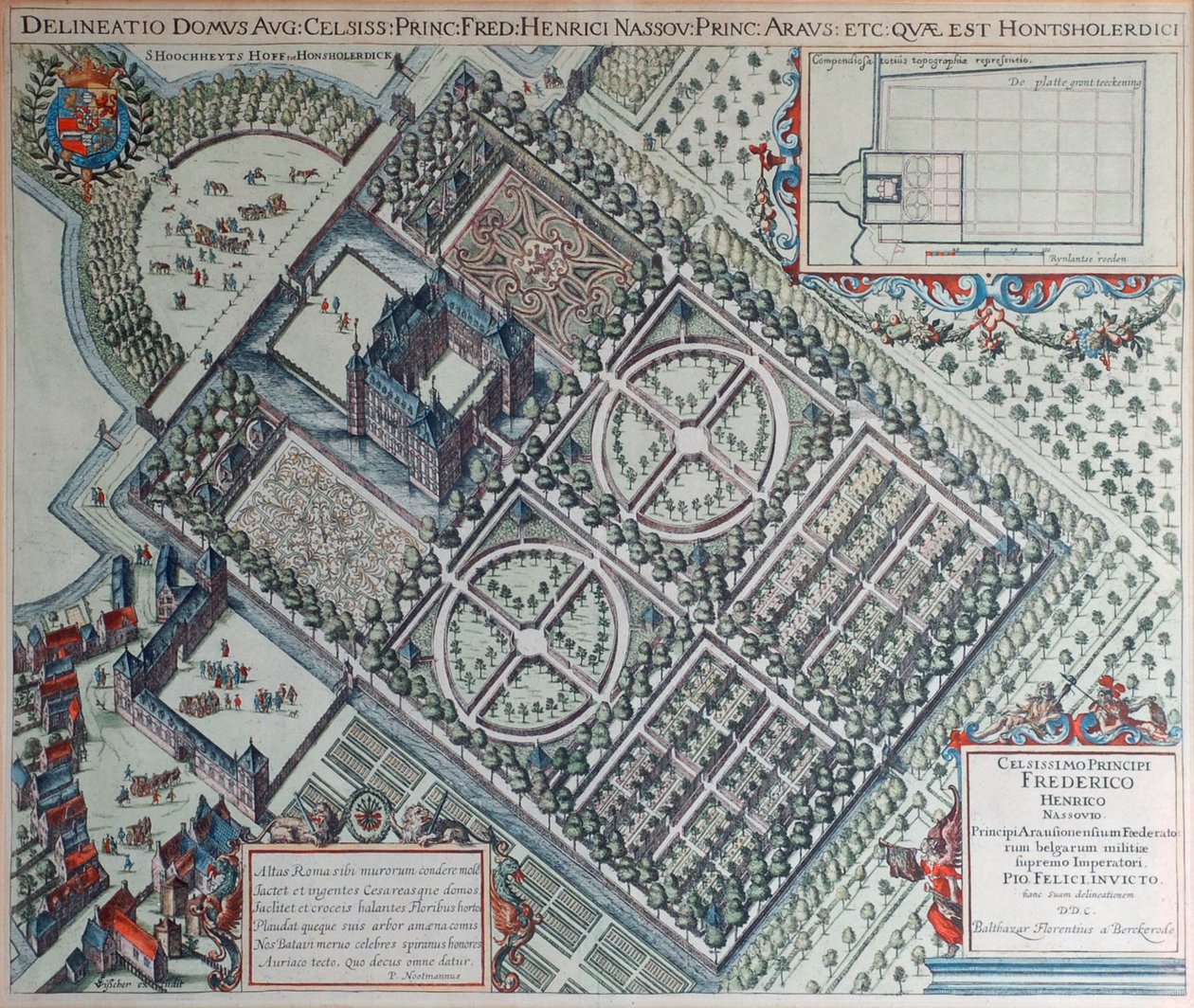 Hof te Honsholerdijk (século XVII) de Balthasar Florisz. van Berckenrode