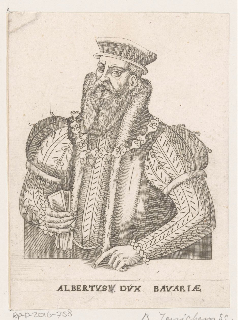Retrato de Albrecht V, Duque da Baviera de Balthasar Jenichen