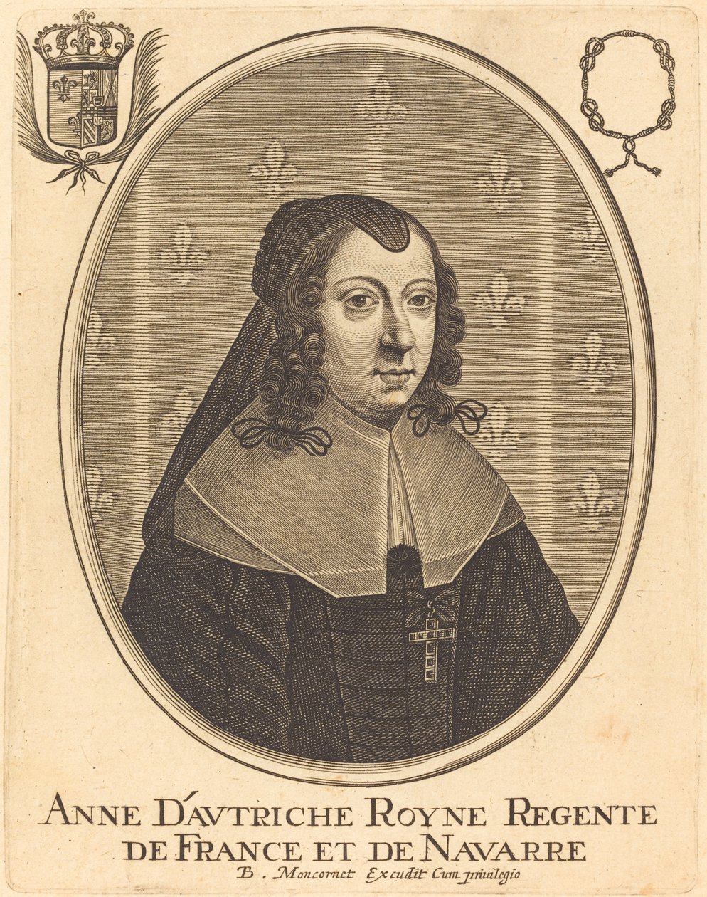 Ana da Áustria de Balthasar Moncornet