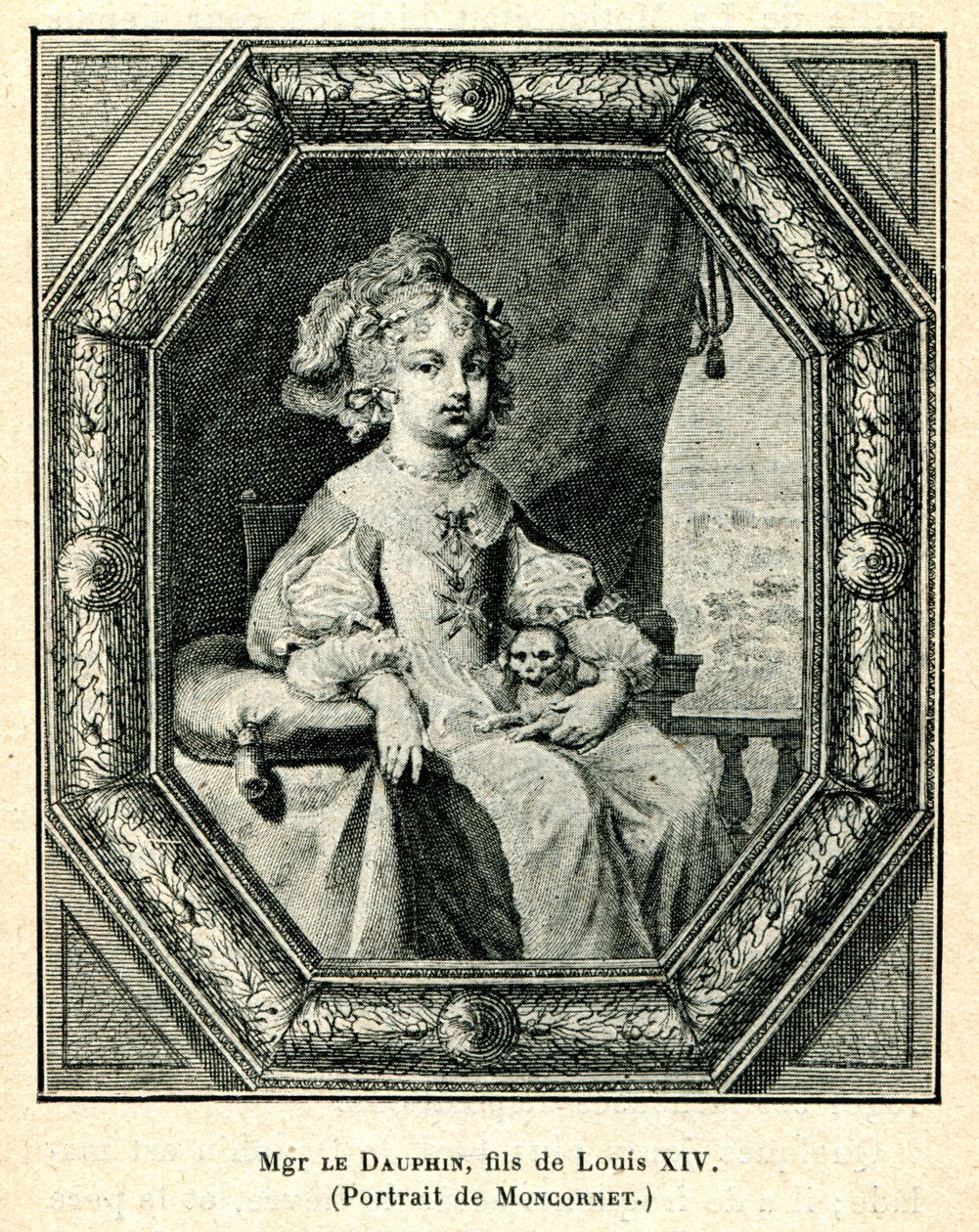 Cabanès, Educação dos Príncipes005 Mons. o Delfim, filho de Luís XIV de Balthasar Moncornet