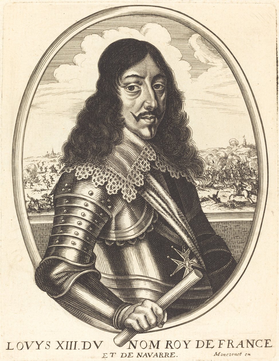 Luís XIII, rei da França de Balthasar Moncornet