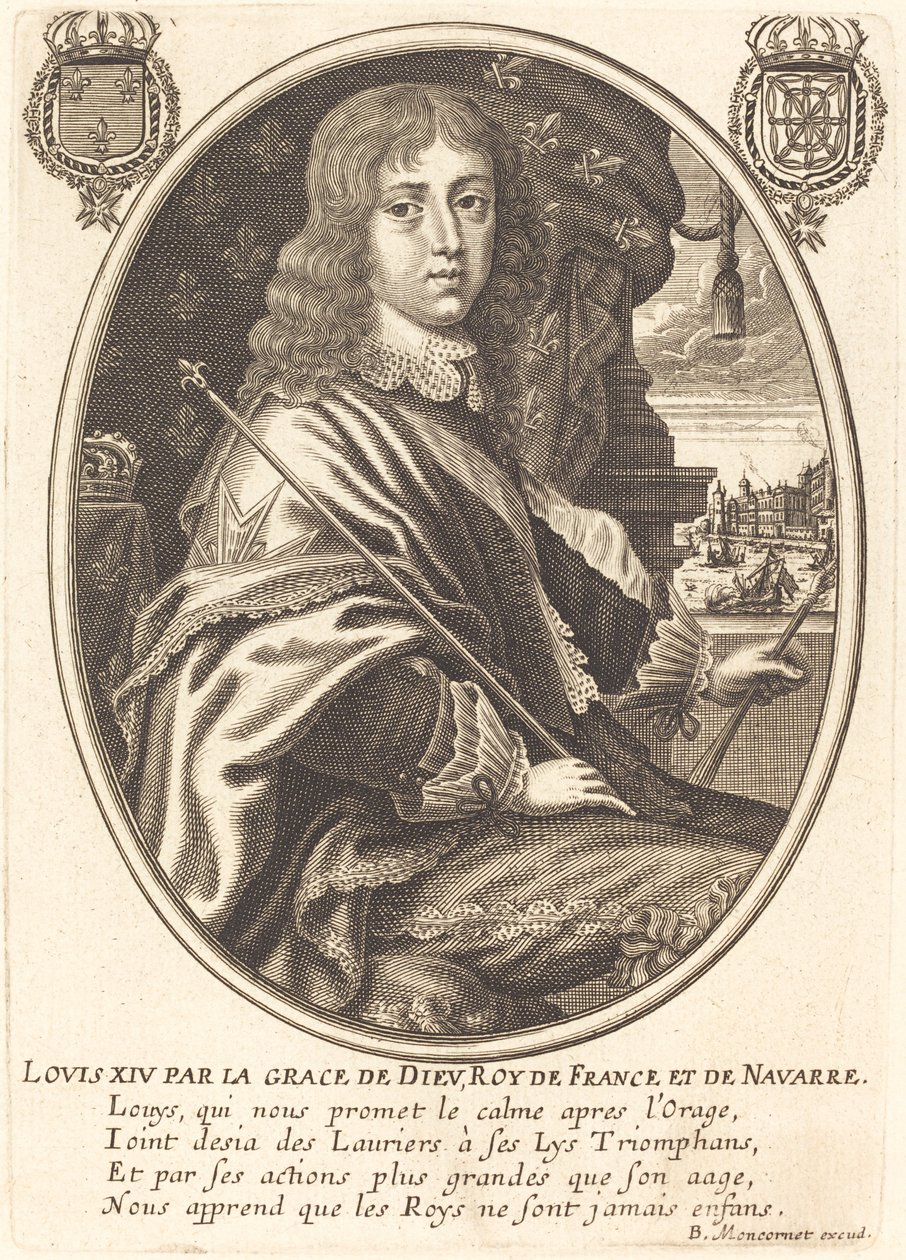 Luís XIV, rei da França de Balthasar Moncornet