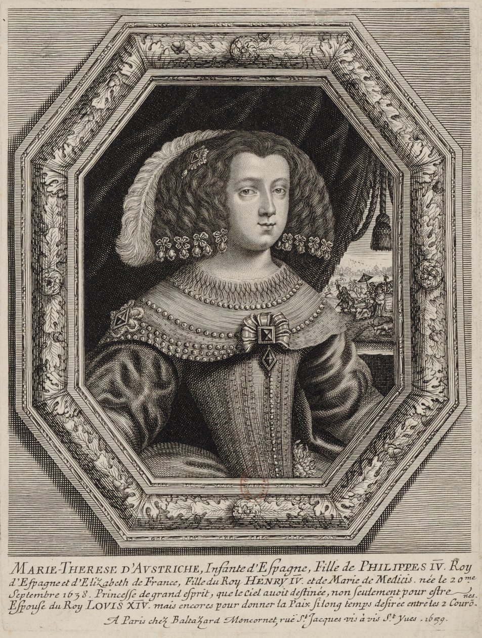 Moncornet, ed - Marie Thérèse de Austria de Balthasar Moncornet
