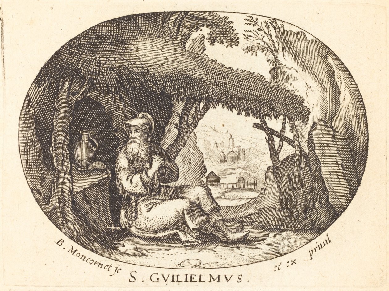 São Guilherme, o Eremita de Balthasar Moncornet