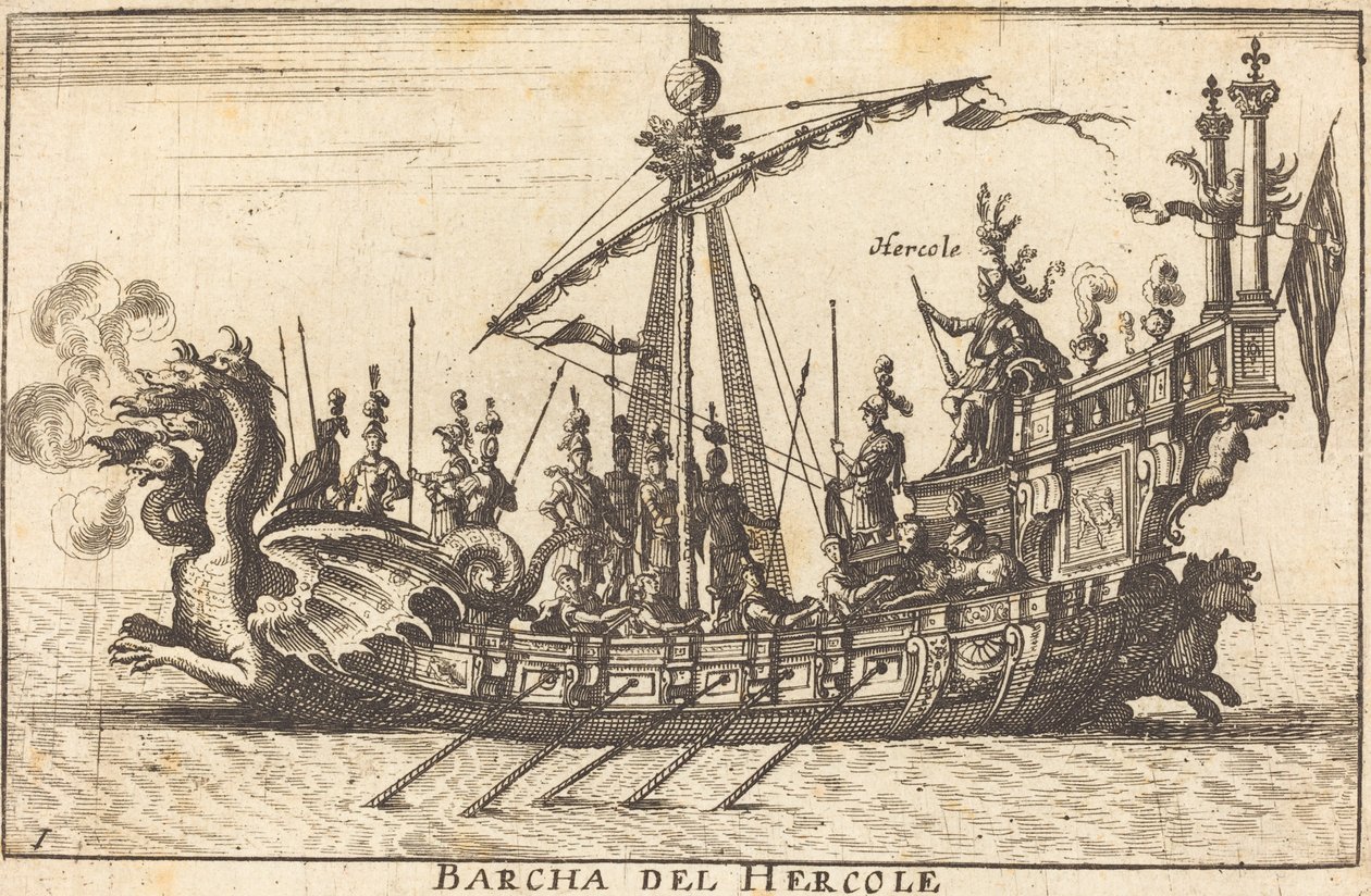 Tudo do Hercole de Balthasar Moncornet after Remigio Cantagallina