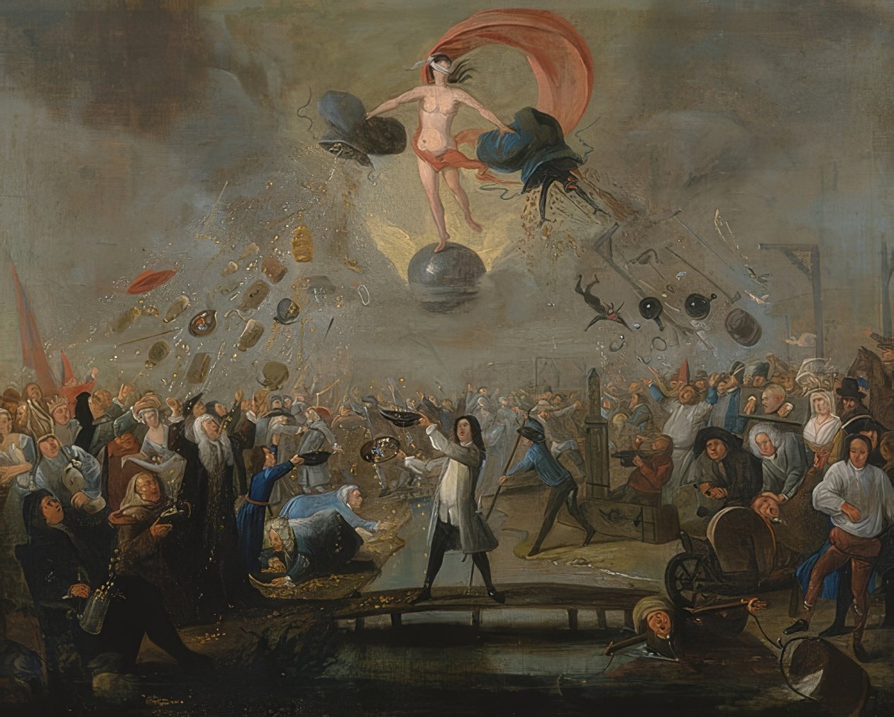 Alegoria do destino. Por volta de 1730 de Balthasar Nebot