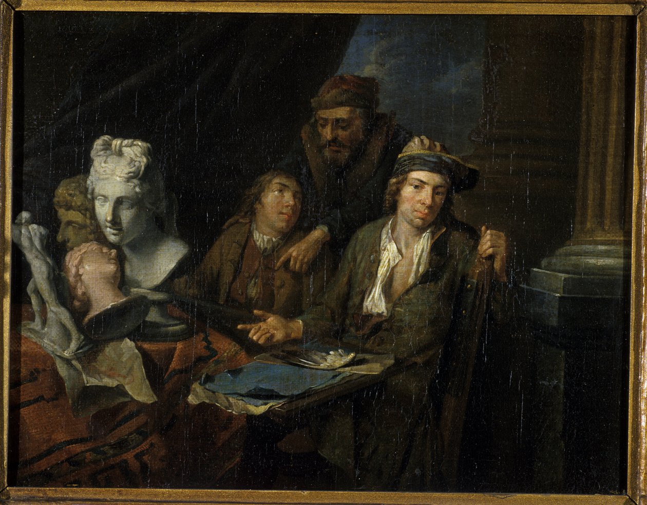 Estúdio dos Artistas, 1703 de Balthasar van den Bossche