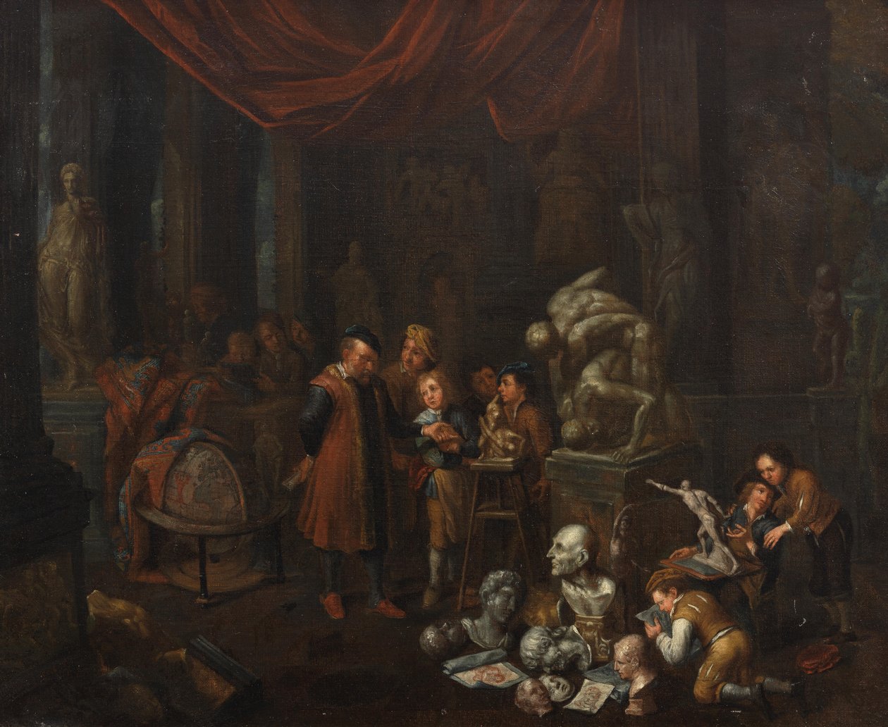 O atelier do escultor de Balthasar van den Bossche